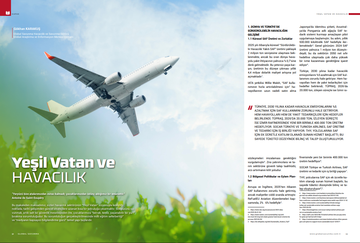 Yeşil Vatan ve HAVACILIK
